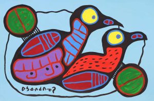 Norval Morrisseau: TWO BIRDS