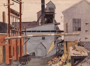 James Stanford (Stan) Perrott: NORDEGG MINE BUILDINGS (CLOSED MINE, NORDEGG, ALTA)