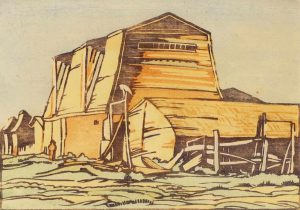 Margaret Dorothy Shelton: BARN AT TABER