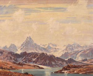 Alfred Crocker Leighton: MT. ASSINIBOINE_x000D_