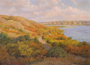 Ernest Luthi: THE SOUTH HILLS OF ECHO LAKE, LOOKING TOWARDS B-SAY-TAH POINT