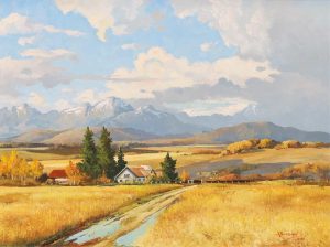 Duncan Mackinnon Crockford: STORM OVER THE PRIDDIS VALLEY, ALTA