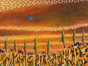 Ferdinando Nichola (Fred) Spina: MY MOTHER’S VILLAGE (SOUTH VIEW) – FIG LINE, CALABRIA, ITALY
