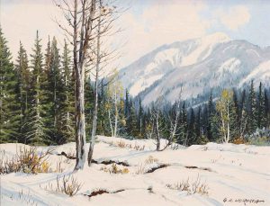 George A. Horvath: EARLY SNOW, NEAR EISENHOWER MTN.