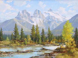 Duncan Mackinnon Crockford: THE THREE SISTERS, CANMORE, ALTA.