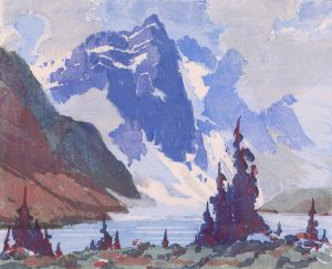 Barbara Harvey Leighton: MT. FAY, MORAINE LAKE