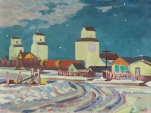 Illingworth Holey (Buck) Kerr: ALDERSYDE, WINTER NIGHT