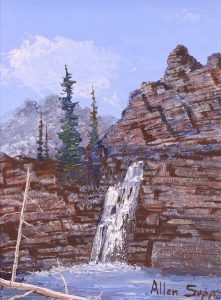 Allen Sapp: WATER RUNNING IN THE MOUNTAIN
