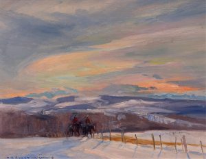 Orestes Nicholas (Rick) Grandmaison: A WINTER EVENING (MILLARVILLE AREA)