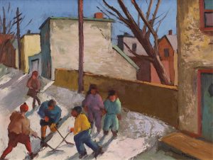 Henri Leopold Masson: BACK ALLEY HOCKEY, OTTAWA
