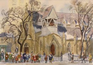 Henry John Simpkins: CHRISTMAS SHOPPERS, WINNIPEG