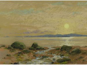 Horace Champagne: SUNSET OVER THE RIVER