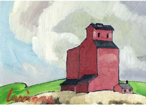 Pierrette Lavigne: WINTER VILLAGE  |  GRAIN ELEVATOR  |  WINTER VILLAGE