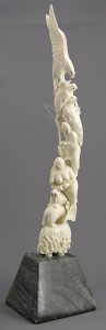 Ron Taylor: TOTEM WITH FIGURES AND ANIMALS