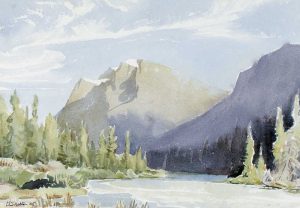 Margaret Dorothy Shelton: MT. PATTERSON (AT WATERFOWL LAKE)