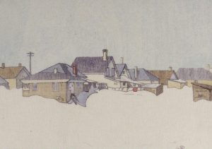 Walter Joseph Phillips: A WINNIPEG STREET, SNOW BOUND