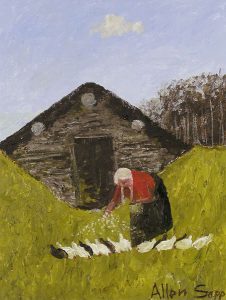 Allen Sapp: NOKUM LOOKING AFTER THE CHICKENS