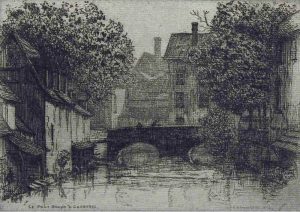 Caroline Helena Armington: LE PONT BOUJU A CHARTRES  |  LA RUE DU HALLAGE A ROUEN