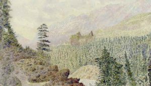 F. W. Brander: SULPHUR MOUNTAIN AND BANFF SPRINGS HOTEL, BANFF, ALTA