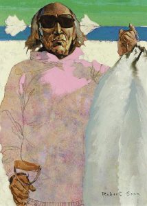 Robert Genn: KRAGNTARK AND ARCTIC FOX (TUKTOYAKTUK)