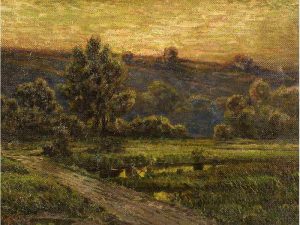 John Sloan Gordon: COUNTRY SCENE AT TWILIGHT