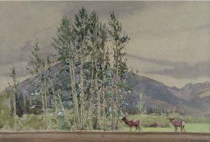 Walter Joseph Phillips: SULPHUR MOUNTAIN, BANFF