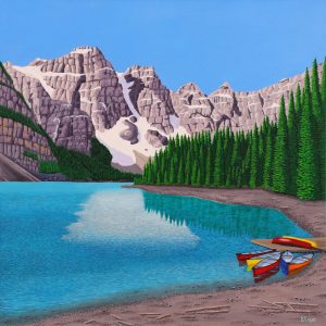Barbara Engel: THE LAND OF THE SUN, MORAINE LAKE, BANFF