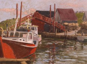 Horace Champagne: BOATS AT DOCK