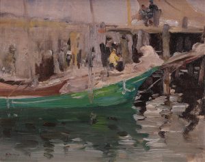Berthe Des Clayes: FISHING BOATS, GASPE