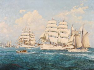 Duncan Mackinnon Crockford: THE START OF THE RACE, BERMUDA, NEWPORT R.I. (JUNE 1976)