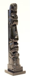 Tom Hans: FOUR FIGURE TOTEM (HUMAN, WHALE, BEAR, FROG)