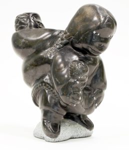 Johnny Inukpuk: MOTHER WITH CHILDREN