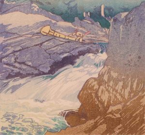 Walter Joseph Phillips: RUSHING RIVER, LAKE OF THE WOODS