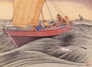 Walter Joseph Phillips: YORK BOAT ON LAKE WINNIPEG