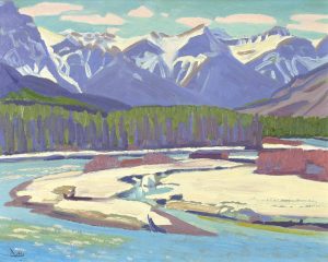 Illingworth Holey (Buck) Kerr: ICE, BOW RIVER, SPRING