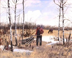 Allen Sapp: NICE DAY FOR CHOPPING WOOD