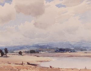 Alfred Crocker Leighton: A FOOTHILLS LANDSCAPE