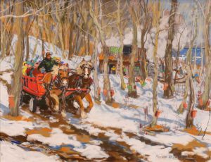 Horace Champagne: HAPPY TIMES (MAPLE SYRUP SEASON, ILE D’ORLEANS, QUEBEC)