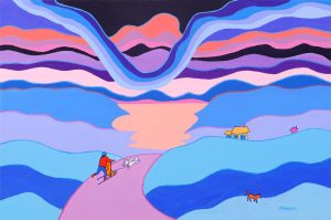 Ted Harrison: NIGHT RUN TO DAWSON CITY