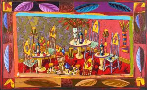 Grant Leier: MARTINIS IN THE LOTUS ROOM – MAGENTA STUDY