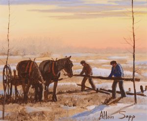 Allen Sapp: HAULING LOGS