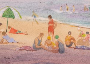 Owen Staples: BEACH SCENE, TORONTO ISLAND