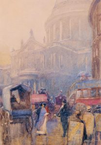 Frederic Marlett Bell-Smith: A RAINY DAY NEAR ST. PAUL’S