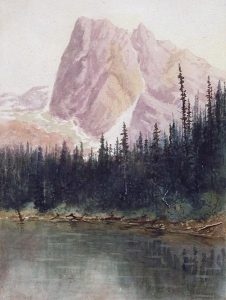 Thomas Harrison Wilkinson: EMERALD LAKE AND MT. BURGESS