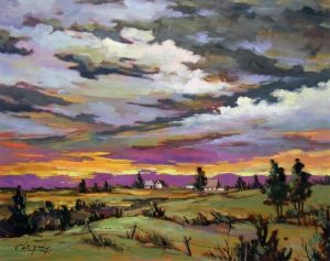 Claude Langevin: COUCHER DE SOLEIL, LANAUDIERE