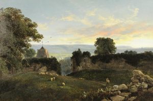 Edward H. Niemann: FROM PEVENSEY CASTLE LOOKING TOWARDS EASTBOURNE