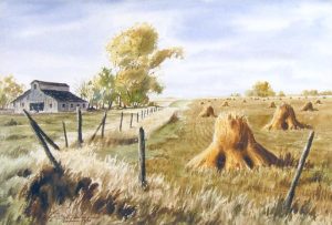 Don Frache: BARNYARD AND STOOKS