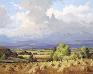 Duncan Mackinnon Crockford: A GLEAM OF SUNLIGHT, THE CALLING VALLEY NEAR BLACK DIAMOND, ALBERTA