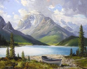 Duncan Mackinnon Crockford: LAKE IN THE ROCKIES