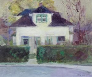 Alasdair Burns Monro: HOUSE WITH HEDGES